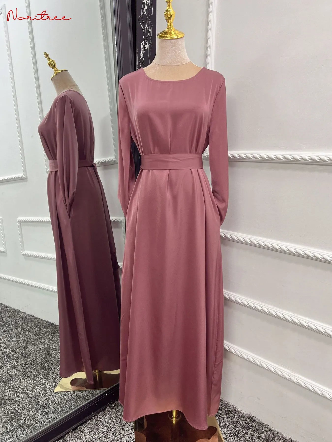 Robe Abaya en Satin