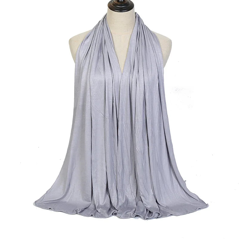 Hijab Modal Gris Clair