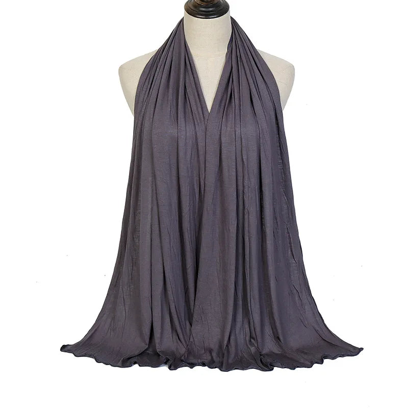 Hijab Modal Gris Sombre