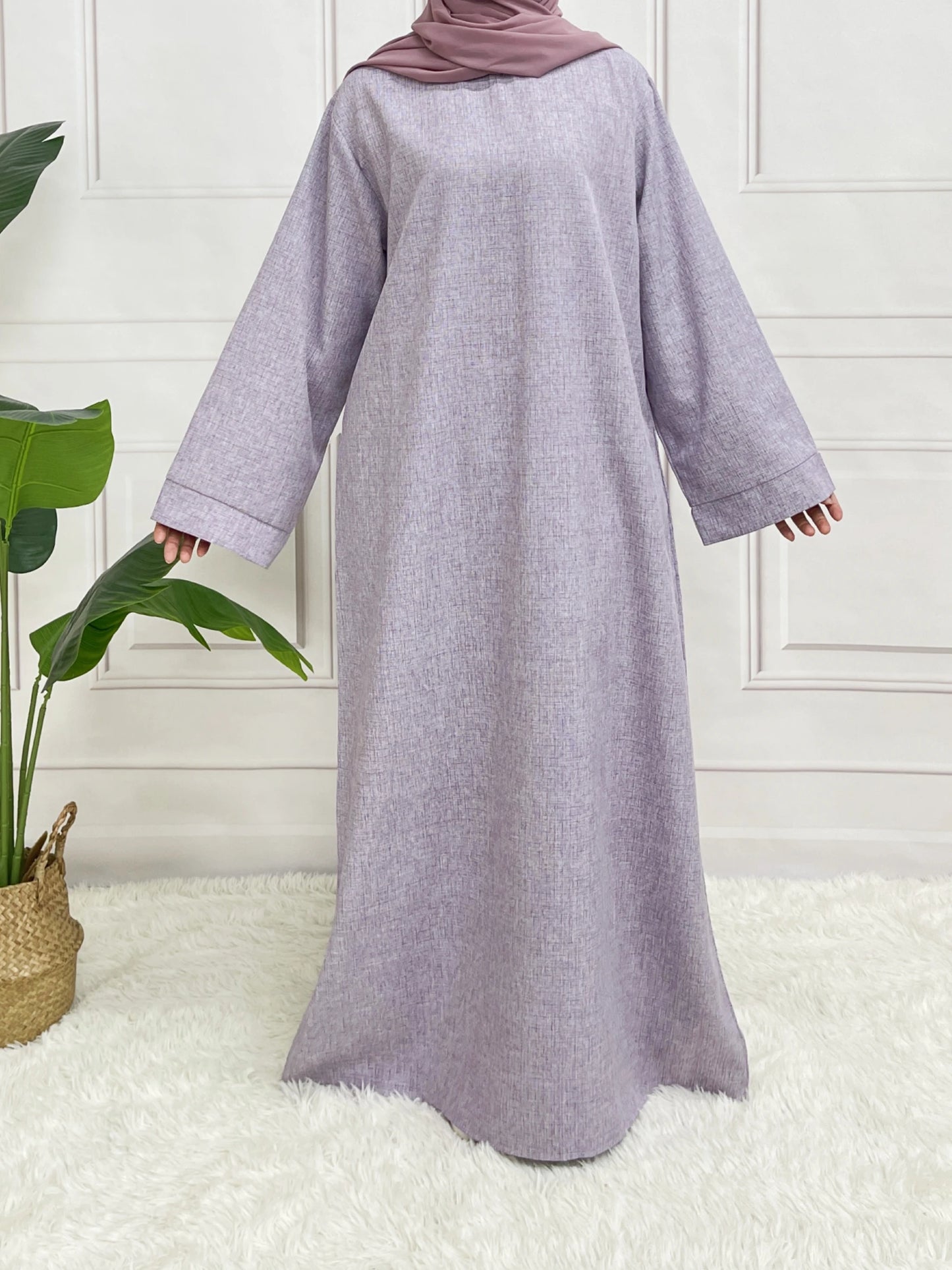 Robe Abaya avec ceinture
