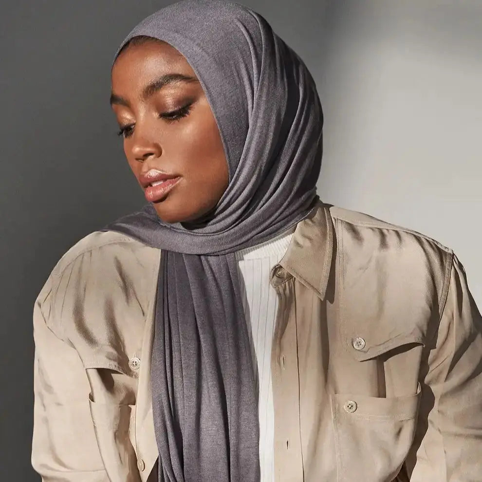 Hijab Jersey Premium Blanc