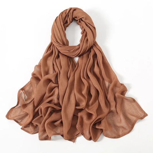 Hijab en Coton Supérieur - Caramel