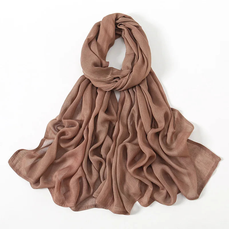 Hijab en Coton Supérieur - Rose Intense