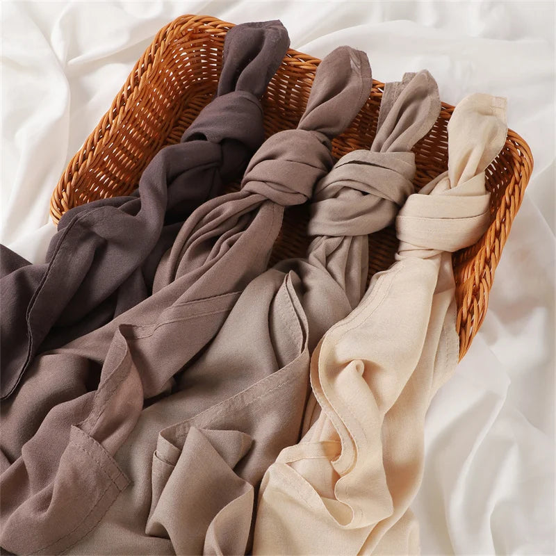 Hijab en Coton Supérieur - Gris