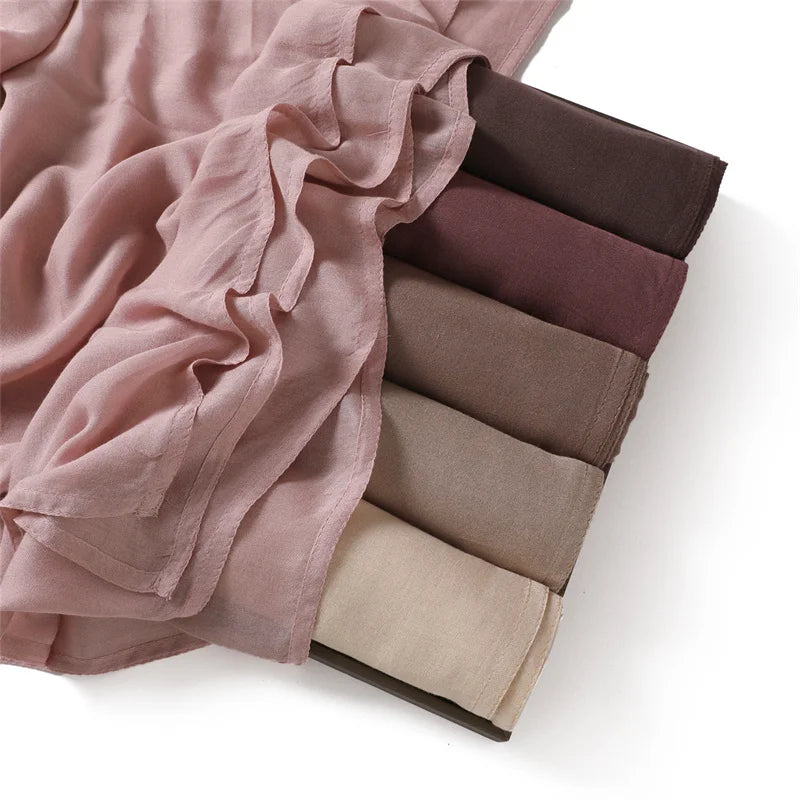 Hijab en Coton Supérieur - Gris