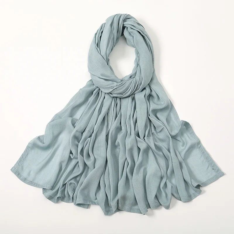 Hijab en Coton Supérieur - Bleu Pastel