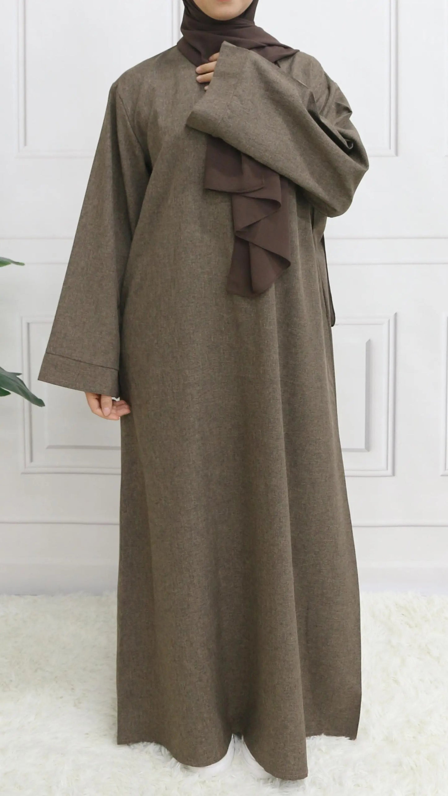Robe Abaya avec ceinture