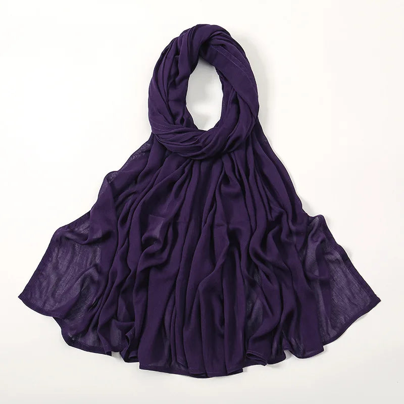 Hijab en Coton Supérieur - Rose Intense