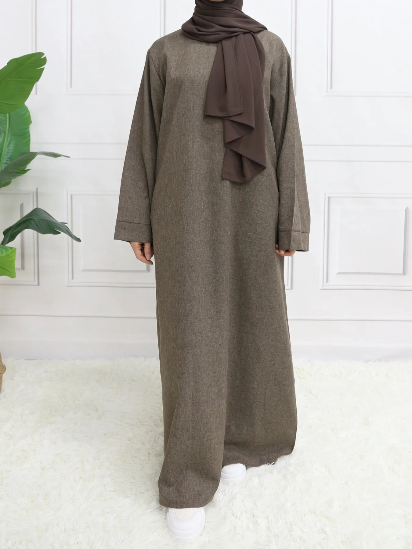 Robe Abaya avec ceinture