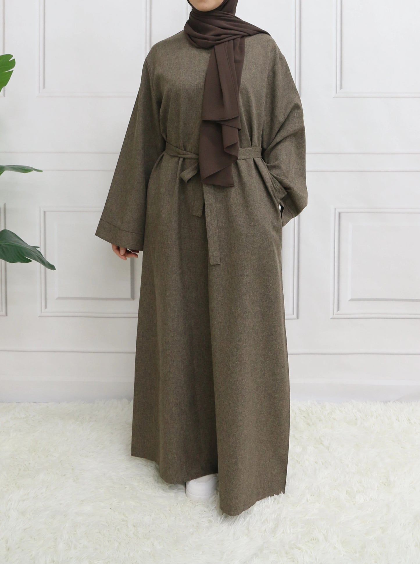 Robe Abaya avec ceinture