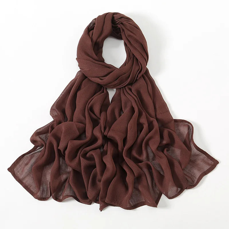 Hijab en Coton Supérieur - Café