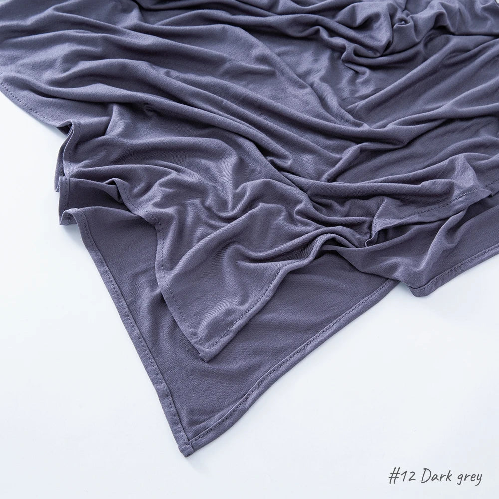 Hijab en Jersey Premium Gris Sombre
